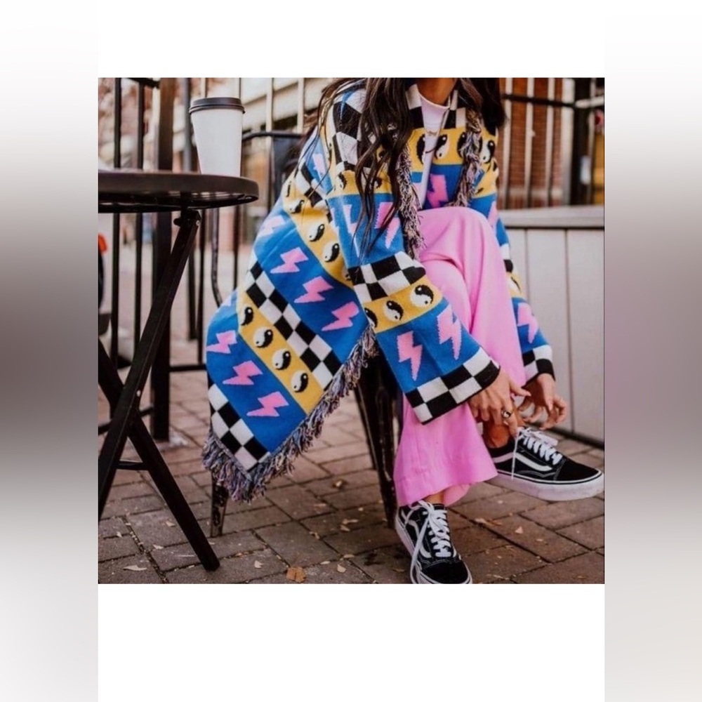 Dressed in LALA Wonderstruck Fringe Cardi! New!